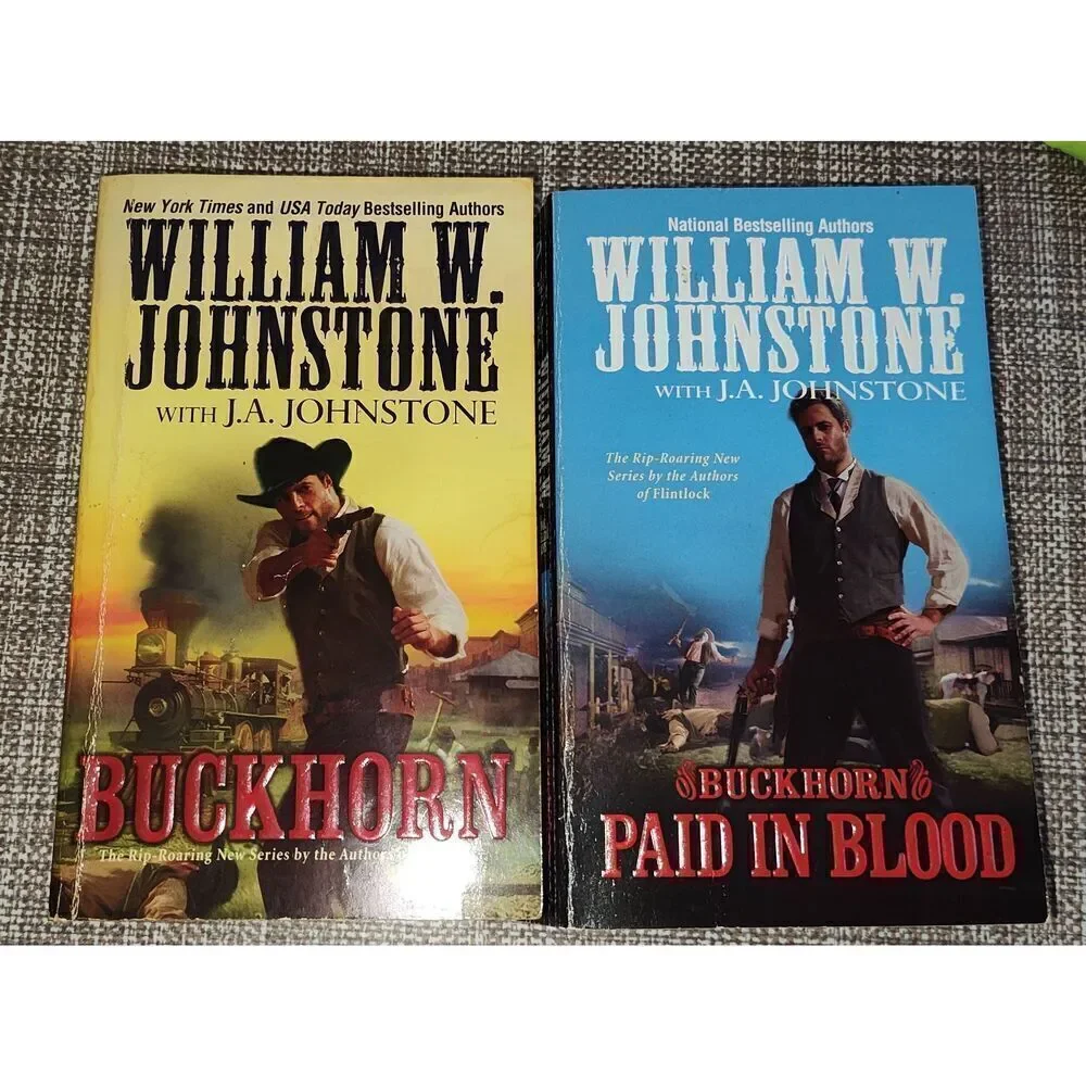 Buckhorn Series William W Johnstone 2/3 in lot Paperback Western Cowboy